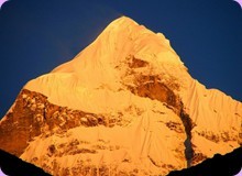 Neelkanth peak at Sunrise